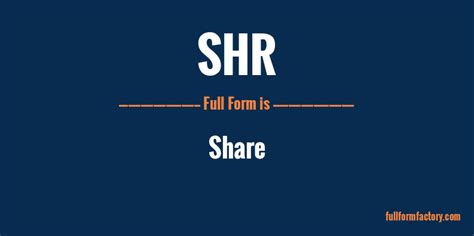 shr meaning